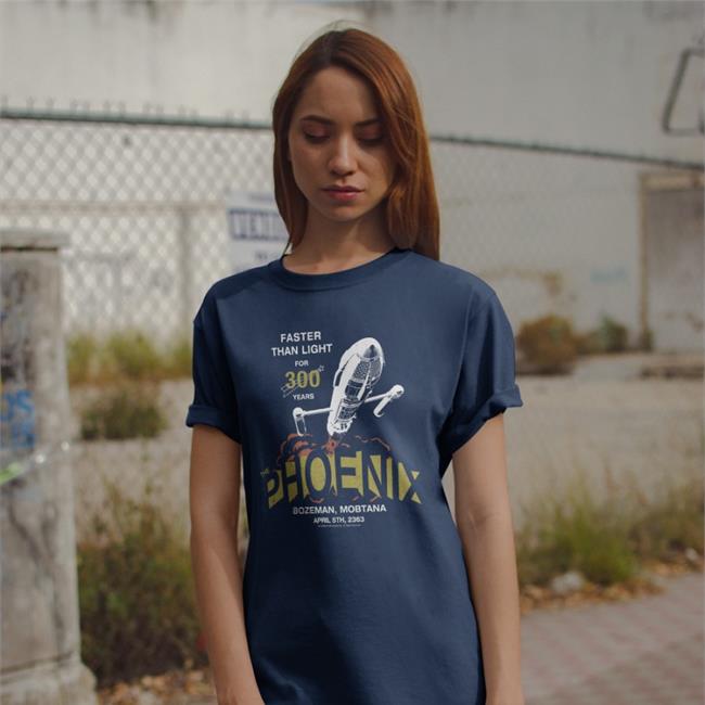 Titmouse Stuff Merch Faster Than Light For 300 Years The Phoenix Bozeman Montana April 5Th 2363 Shirt LD S3 Grounded Mike McMahan Star Trek Lower Decks