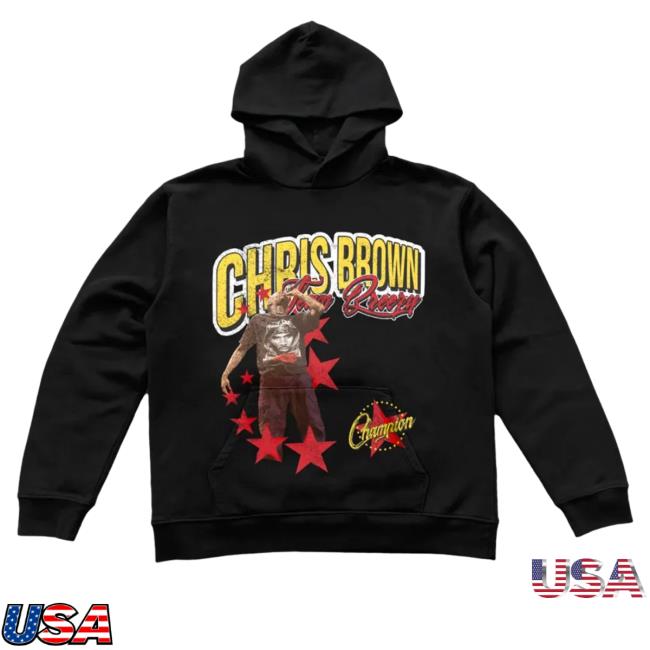 Official Chris Brown Merch Champion Hooded Sweatshirt Shopchrisbrown