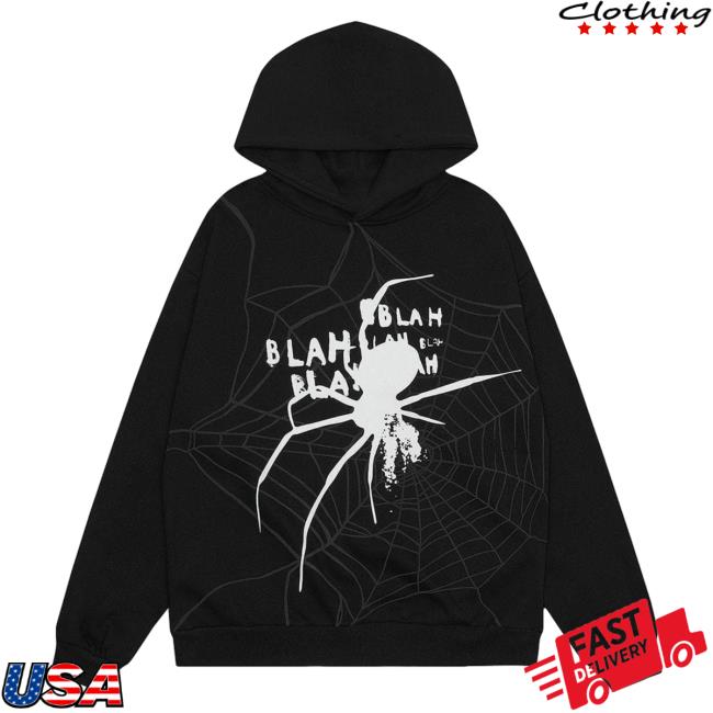 Official Aelfric Eden Merch Store Aelfric Eden Spider Shadow Print Crewneck Sweatshirt Black AelfricEden Shop