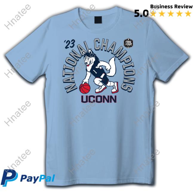 NCAA Merch Uconn Huskies 2023 National Champions Tee