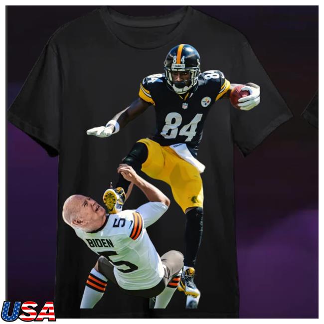 Antonio Brown Stomped On Biden Face Shirt 2024