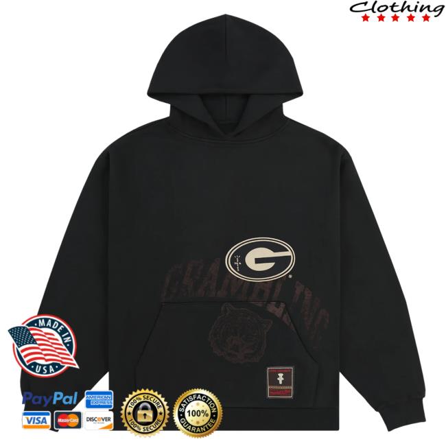 Official Travis Scott Utopia Merch Store CJ X M&N X GRAMBLING STATE UNIVERSITY Popover Hoodie Travis Scott Apparel Clothing TravisScott