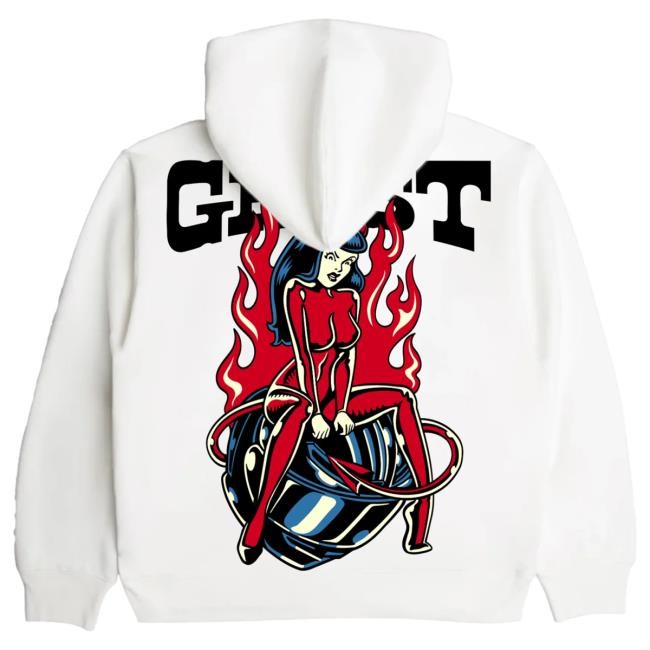 Official Ghost Racing Ghost Girl Red Hood - White