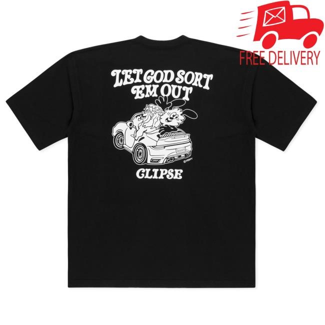 Verdy X Clipse Let God Sort Em Out Cover New Shirt (Black) | Clipse Merch Store Official