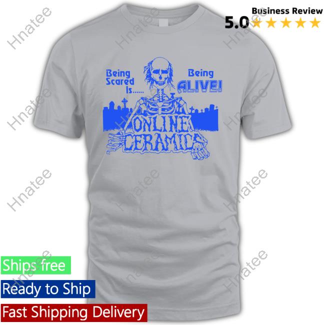 Official Being Scared Is Being Alive Pullover Hoodie