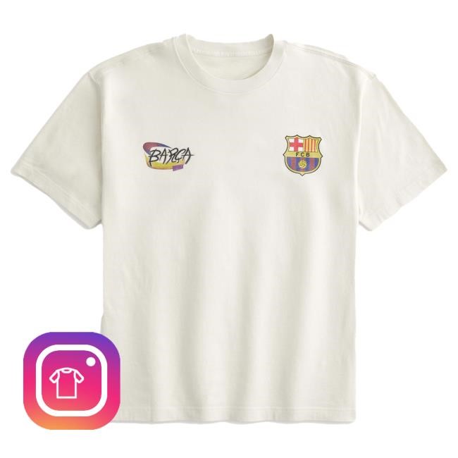 Official Hollister Clothing FC Barcelona Graphic New Shirt HollisterCO