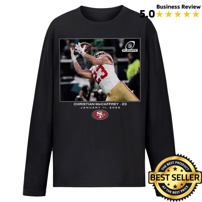 Christian McCaffrey 49ers Wild Card NFL LS Tee Drop