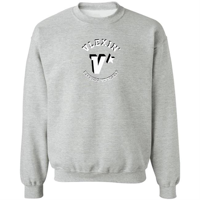 Vlexin Merch Vlexin Express Yourself Grey Crewneck Sweatshirt Hoodie