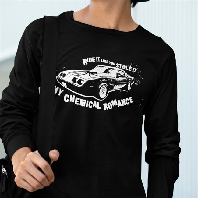 Ride It Like You Stole It My Chemical Romance Sweatshirt Black DD Trans Amblack