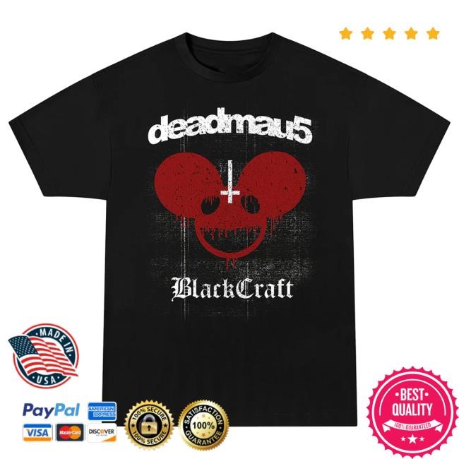 Official Blackcraft Cult Deadmau5 x Blackcraft Blood Mau5 Shirts