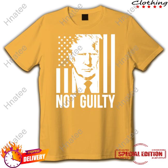 Trump Not Guilty Flag T Shirts Official Trump Not Guilty Flag Hoodie