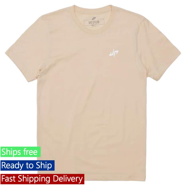 Official Dude Perfect Merch Store Basics Tee Shirt Cream DudePerfect Apparel Clothing Shop