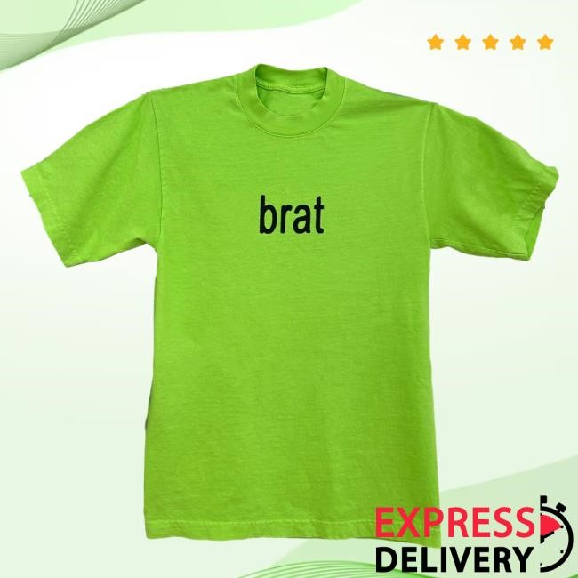 Official Store Charli Xcx Shop Merch BRAT Green Shirts Official BRAT Green Top Shirt