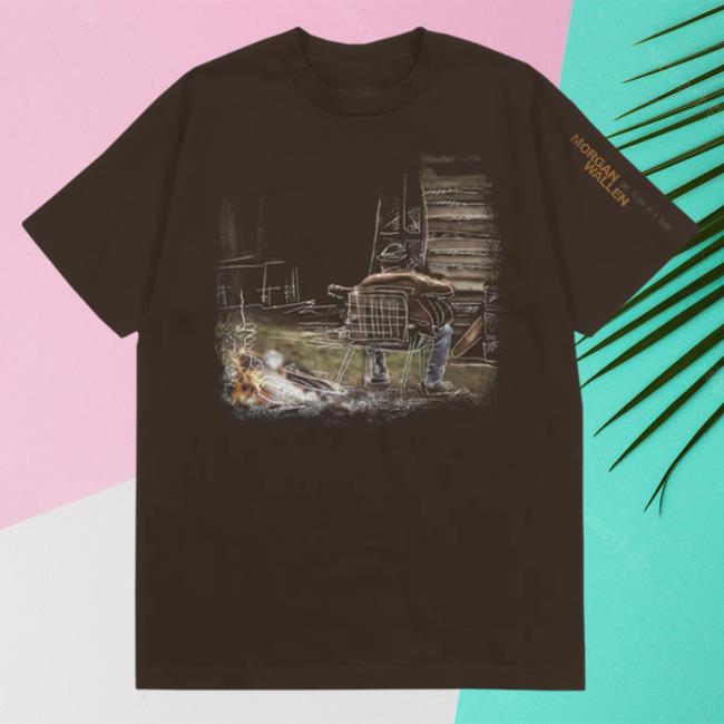 Morgan Wallen Apparel Clothing Store Shop One Thing At A Time Brown Photo T-Shirt Morganwallen Merch