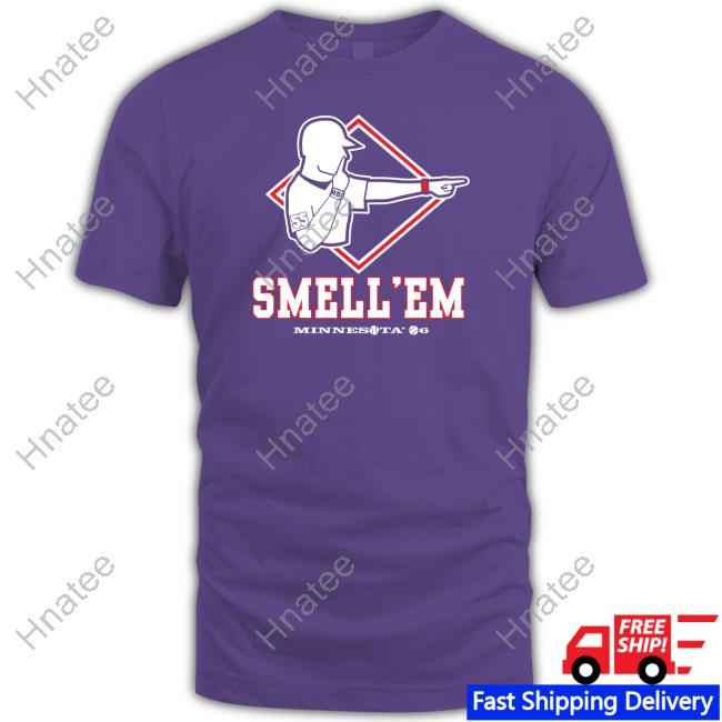 Official Smell 'Em Shirt Aaron Gleeman Johan Santana Smell 'Em Shirt