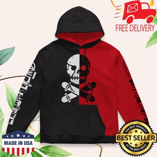 Official Avril Lavigne Merch Store Avril Lavigne Greatest Hits Tour 2025 Split Devil Pullover Hoodie