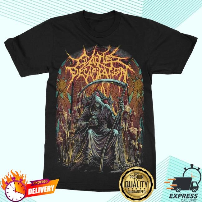 Official Indiemerchstore Cattle Decapitation "Death On Throne" T Shirt Indie Merch Store