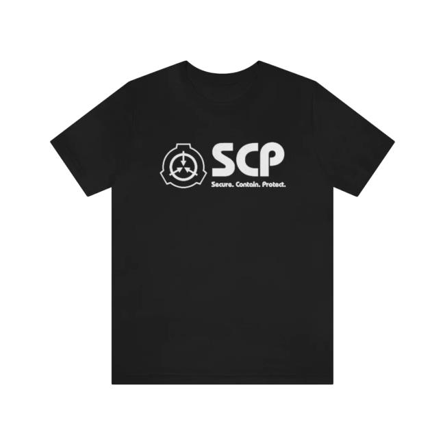 Official The SCP Store Merch SCP Logo and Slogan Unisex Tee
