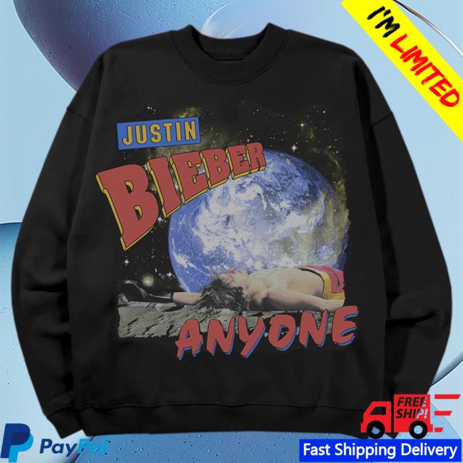 Official Justin Bieber Merch Store Shop Justin Bieber Anyone Space Crewneck JustinBieber Apparel Clothing