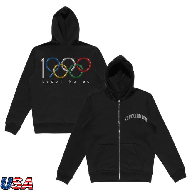 Official Kore Limited Merch Store Kore Limited 1988 Olympics 2.0 Full Zip Shirt KoreLimited Apparel Clothing Shop