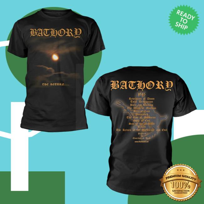 Official Night Shift Merch Indie Merch Store Bathory - The Return Tshirt Nightshiftmerch Indiemerchstore