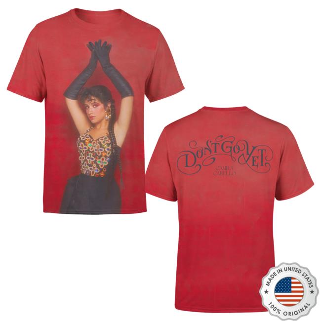 Official Camila Cabello Merch Store Shop CamilaCabello Don’T Go Yet Art Red Shirt New