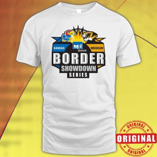 Kansas Jayhawks vs Missouri Tigers Border Showdown Series Tee Shirt