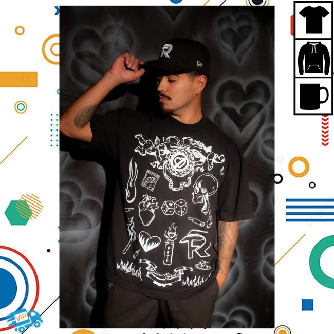 Official Fuerza Regida Merch Store Shop Fuerza Regida Love Sketch - Black S/S Tshirt