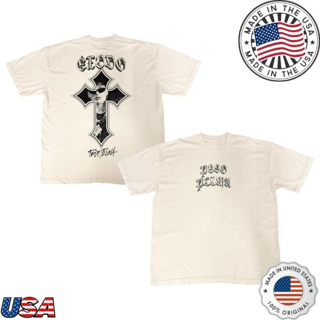 Peso Pluma Unisex-Adult Official Merch Éxodo Tour Cross Tshirt PesoPluma