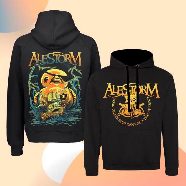 Official Alestorm Merch Store 'Your Pirate Ship Can Eat A Bag Of Dicks' Pull Over Hoodie Alestorm Clothing