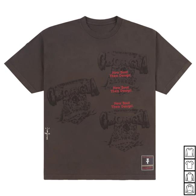 Official Travis Scott Utopia Merch Store CJ X M&N X UNIVERSITY OF GEORGIA SEAL New Shirt Travis Scott Apparel Clothing TravisScott