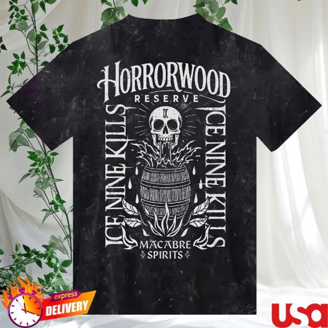 Official Ice Nine Kills Merch Store Horrorwood Reserve Vintage Black Tshirt Ice Nine Kills Clothing Shop Ink Merch IceNineKills