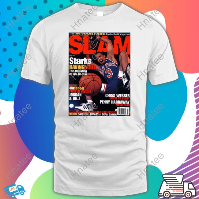 Slam Cover John Starks Raving Mad The Haunting Of An All Star Shirt