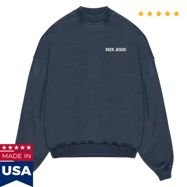 Official Seek Jesus Merch Store Seek Jesus - Hoody Navy Seek Jesus Apparel Clothing SeekJesus