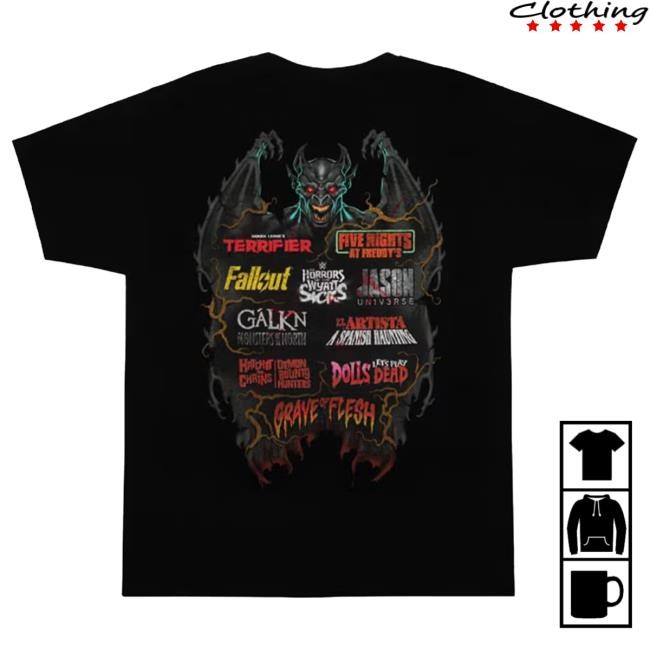 Official Halloween Horror Nights 2025 House Adult New Shirt