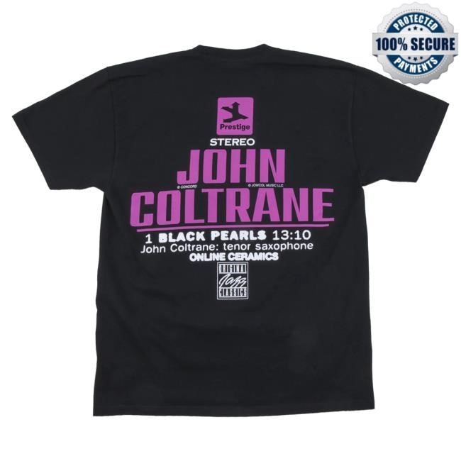 Official Online Ceramics Clothing John Coltrane "Black Pearls" Black T Shirt OnlineCeramics