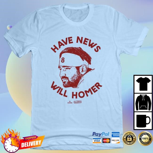 Have News, Will Homer Tee | Nick Castellanos Apparel | In The Clutch