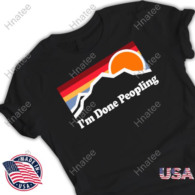 I'm Done Peopling Crewneck Sweatshirt Kitty