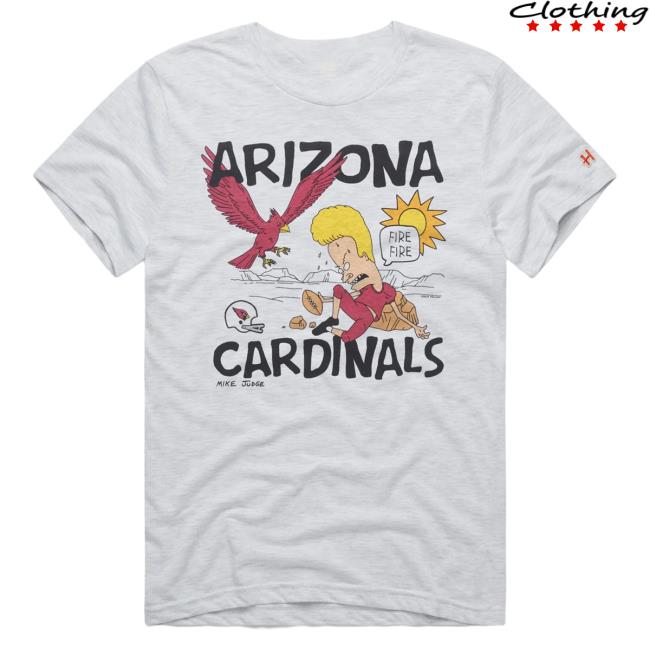 Official Homage Merch Store Homage Beavis And Butt-Head X Arizona Cardinals Fire Fire Hot Shirt Homage Apparel Clothing Shop