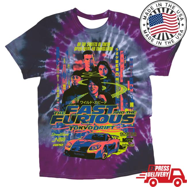 Official Studiohouse Designs Merch Store Ff Tokyo Drift Tiedye Shirts Midnight Touge (Purple) Studiohouse Designs Apparel Clothing Shop StudiohouseDesigns