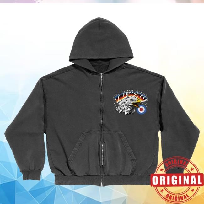 Official The Who Merch The Song is Over Zip Popover Hoodie The Who Rock Band