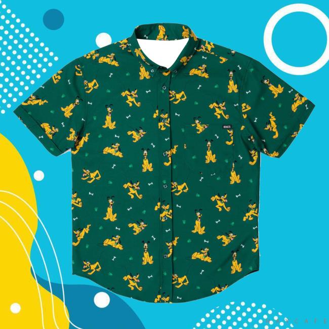 Disney "Pluto On The Green" Hawaiian Shirt