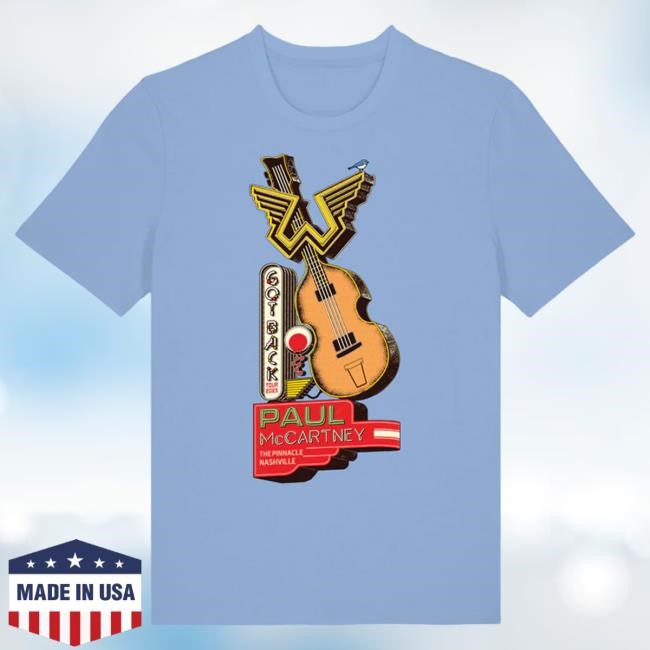 Official Paul Mccartney Merch Store Got Back 2025 Nashville Event Tee