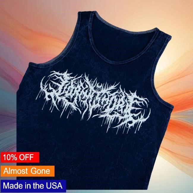 Lorna Shore Logo Mineral Wash Tank Top (Black) Tshirt Lorna Shore Official Merch Store