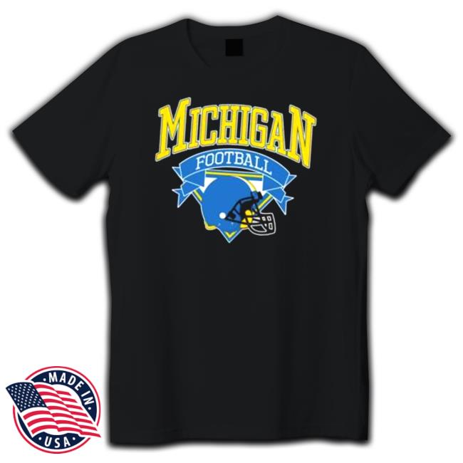 Official Michigan football helmet vintage logo Long Sleeve T Shirt