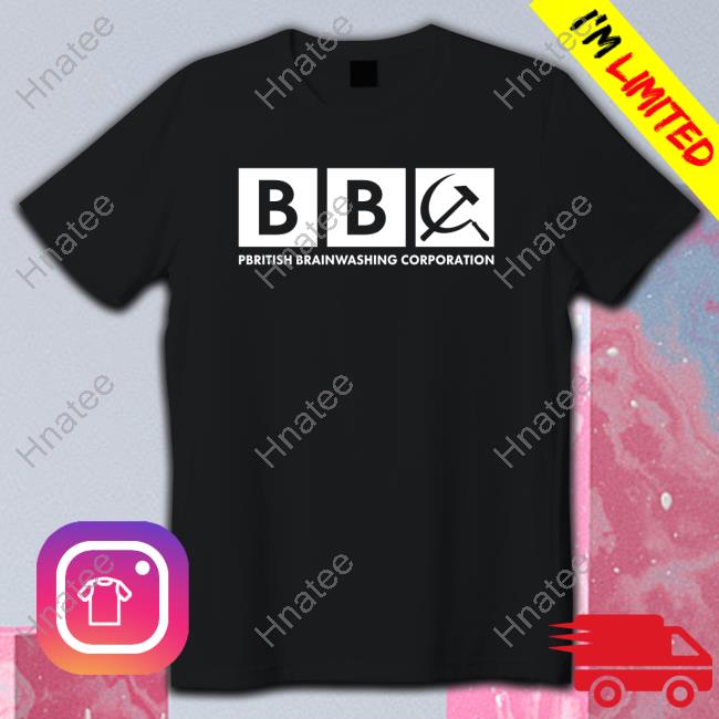 Bbc Pbritish Brainwashing Corporation Shirt Black
