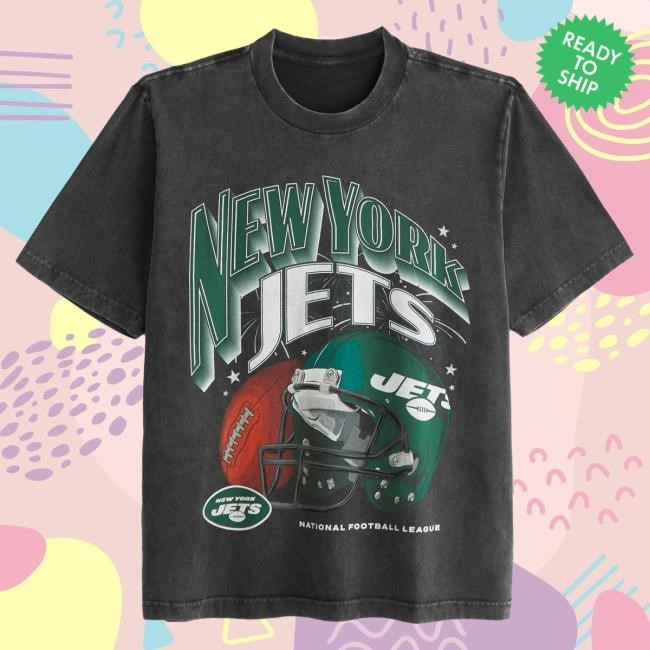 Official Abercrombie And Fitch Merch New York Jets Vintage-Inspired Graphic Shirts NFL by Abercrombie