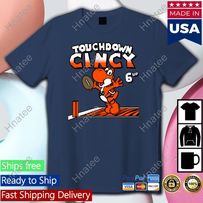 Cincy Shirts Touchdown Cincy 6 Up #80 T-Shirt