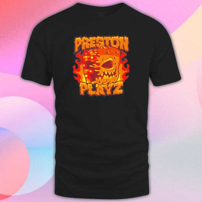 Fire Preston Playz Pixel Crewneck Sweatshirt