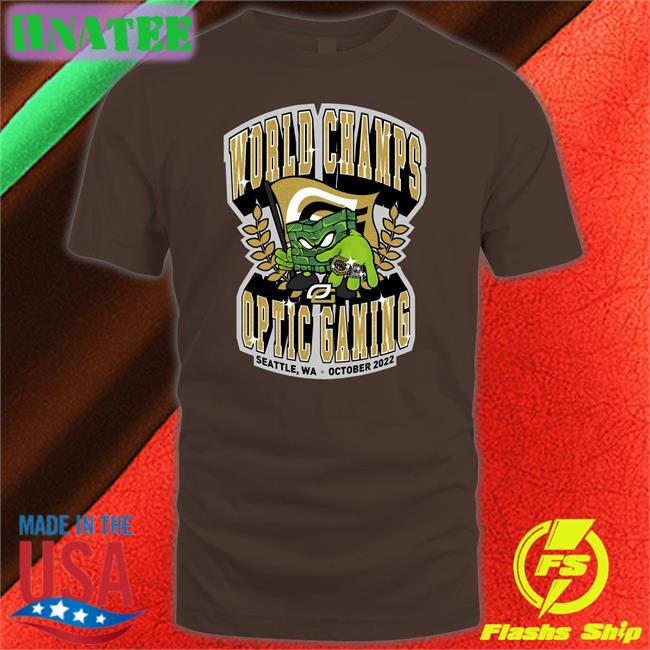 Optic Gaming Merch Optic Hecz Hcs World Champions Tee Opticgaming World Champs Optic Gaming Seattle Wa October 2022